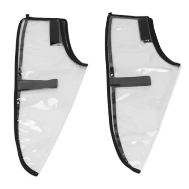 Imagem de Capa para sapatos de cabeleireiro, transparente, reutilizável, antiderrapante, protetores de sapatos em pvc para cabeleireiros, barbeiros, 1 par