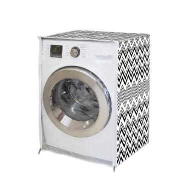 Imagem de Capa Maquina de Lavar c/Zíper Proteção Total Abertura Frontal (Zig Zag)