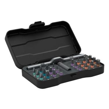 Imagem de 24 in 1 Ratcheting Screwdriver Bit Kit Tip with Color Ring 6.2 Degree Ratchet with Storage Box for Watch Computer/929