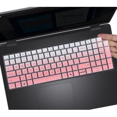 Imagem de Capa de teclado para Dell Pro 16 Plus PB16250 PB16255 40.6 cm, Dell Pro 16 PC16250 PC16255, Dell Pro Max 18 Plus MB1825 2025 2024 45.7 cm (não serve para Dell Pro 16 Premium DA162500 ), rosa gradual