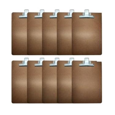 Imagem de Prancheta de Madeira com Prendedor de Metal - Ideal para Estudantes, Escritório e Desenho Técnico(12)