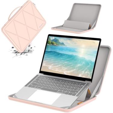 Imagem de Smatree MS26T Capa protetora rígida de EVA com suporte compatível com notebook Microsoft Surface Pro 2 em 1 de 13 polegadas 2 em 1 Copilot+PC 2024, Surface Pro 11/10/9/8, rosa