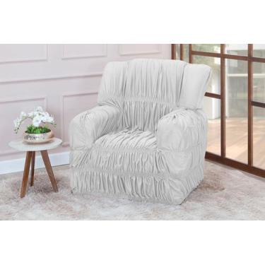 Imagem de Capa Poltrona Do Papai 1 Lugar Elasticada Malha Gel - Nalu Casa e Deco