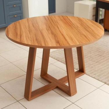 Imagem de Mesa de Jantar 1,10m x 1,10m Redonda para Sala de Jantar Dalla Costa 1
