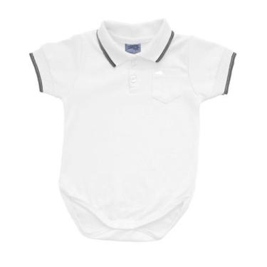 Imagem de Body Bebê Gola Polo Festa Especial Preto, Branco, Marinho, Vermelho - 