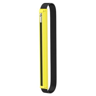 Imagem de MoKo Capa compatível com Apple Pencil Pro, USB-C, 1ª/2ª geração, bolsa Stylus Pencil de couro PU com zíper com faixa elástica para tablet de 24,6 a 32,8 cm, amarelo limão