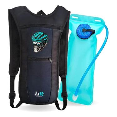 Imagem de Mochila De Hidratação Bolsa Cicli Preto Com Estampa De Cavei