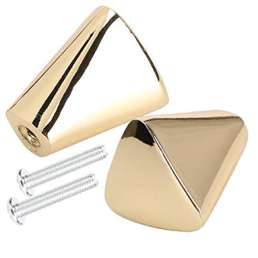 Imagem de Puxador de armário moderno de liga de zinco dourado com fosco liso adequado para armário, guarda-roupa, gaveta, porta