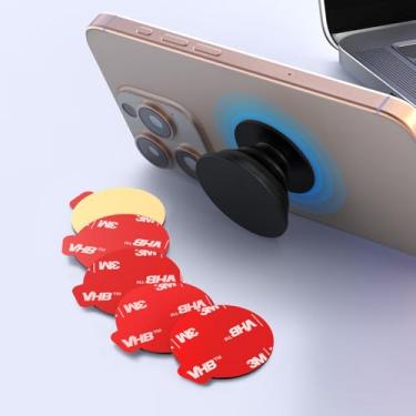 Imagem de 5 peças de fitas adesivas circulares muito altas de 3,8 cm - Substituição universal para bases de soquete, adesivos de dupla face resistentes para cabos dobráveis de telefone