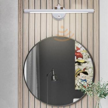 Imagem de Luz de espelho LED Lâmpadas de parede de banheiro com detector de movimento Arandela moderna 210° Rotativa Extensível Iluminação de parede com interruptor Luz de armário para penteadeira de banheiro