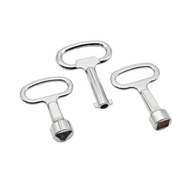 Imagem de Leewoth 3 chaves utilitárias de armário elétrico universal, válvula de medidor de água a gás de elevador, chave de caixa de armário elétrico etc. para ferramentas de encanador (3 estilos)