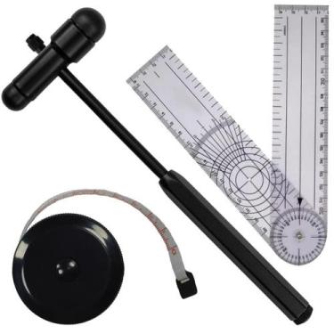Imagem de Kit martelo buck estágio estudante goniometro grande fisioterapia esta
