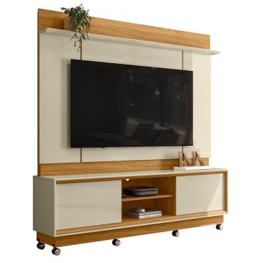 Imagem de Estante Home Theater Siena para TV até 75” com Rodízios - Madetec