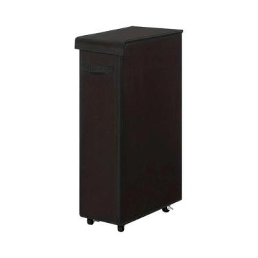 Imagem de Cesto de Roupa Suja Grande 65L com Rodas e Tampa - Ideal para Quartos,
