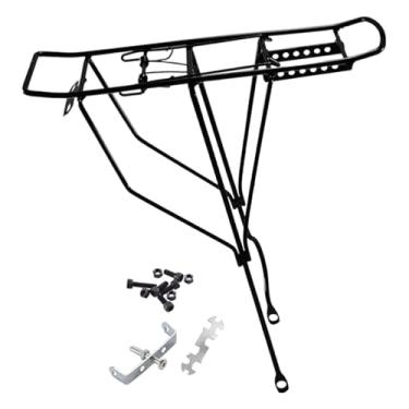 Imagem de oshhni Suporte de carga traseiro para bicicleta infantil Suporte de bagagem Fácil de instalar Prático Substitui diretamente Acessórios para banco traseiro, Buraco Grande
