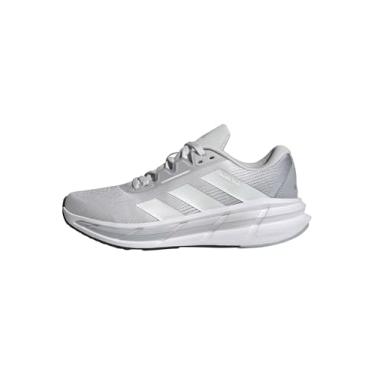 Imagem de adidas Tênis de corrida feminino Questar 3, Cinza/Zero Metálico/Prata Halo, 36