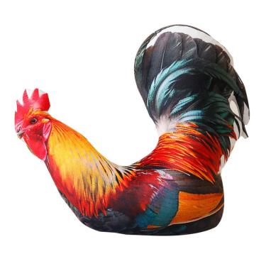 Imagem de Boneca de brinquedo de pelúcia Realistic Rooster 38x33cm Soft Stuffed Farm