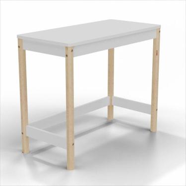 Imagem de Escrivaninha para Quarto 77x93cm Arredus Branco/Natural