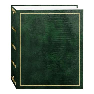 Imagem de Álbum de fotos autoadesivo magnético com 3 anéis 100 páginas (50 folhas), verde caçador