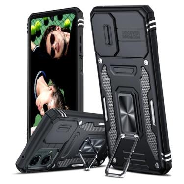 Imagem de LeYi Capa para Motorola Moto G-5G-2024: Capa para Moto 5G 2024 com capa de câmera deslizante, capa para celular Moto G 5G 2024 [grau militar] à prova de choque, suporte magnético para capa de celular