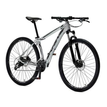 Imagem de Bicicleta Aro 29 KRW Alumínio 24 Vel Freio a Disco Hidráulico S11 - Cor Prata/Preto, Quadro 19