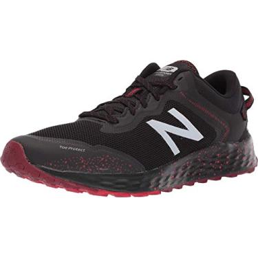 Imagem de New Balance Fresh Foam Arishi Trail V1 Trail Tênis de corrida masculino, Black/Team Red, 10 X-Wide