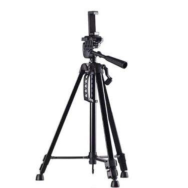 Imagem de Tripé Profissional Para Câmera E Celular + Bolsa. Grande(preto)