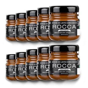 Imagem de Doce de Leite Rocca com Coco Kit 10 Potes de 50g
