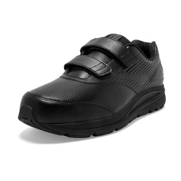 Imagem de Tênis masculino com alça em V da Brooks Addiction Walker, 0, Black/Black, 14