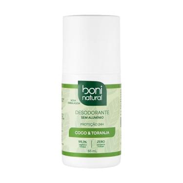 Imagem de Desodorante Roll-On sem Alumínio, Natural, Vegetal e Vegano, Coco e Toranja, Boni Natural, 55ml
