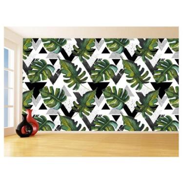 Imagem de Papel De Parede 3D Textura Folhas Tropicais Mata 3,5M Txt75 - Você Dec