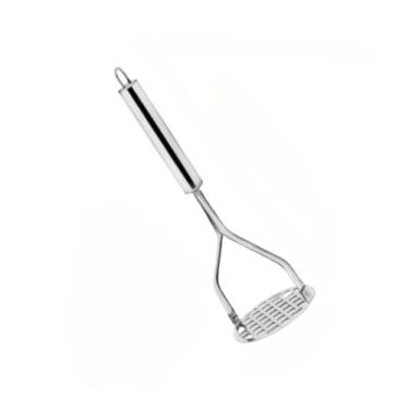 Imagem de Amassador Espremedor De Batatas Legumes E Frutas Multiuso Vertical Manual Ergonômico Em Aço Inox Amassador Para Purê