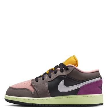 Imagem de Air Jordan 1 Low SE Cor dos sapatos infantis grandes/cinza/branco-caverna Stone-arctic Punch HQ2021-005, Cinza-óleo/branco-caverna - perfurador ártico, 20