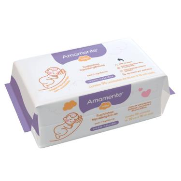 Imagem de Toalhinhas Umedecidas Amamente Baby Recém Nascido Sem Fragrância 96 Unidades