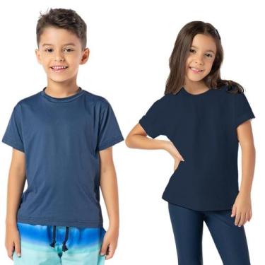 Imagem de Camiseta Infantil Unissex Dry Fit Esporte Com Proteção UV50+ - VRASALO