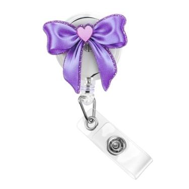Imagem de Carretel de crachá de enfermeira – suporte de crachá de clipe retrátil fofo, carretel de crachá engraçado para enfermeiros, estudantes de enfermagem e equipe médica – Carretel de crachá durável para