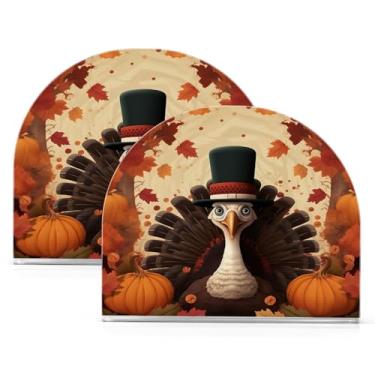 Imagem de Wassud Porta-guardanapos de acrílico Happy Rooster, dispensador de guardanapos de papel moderno em forma de U para mesa, cozinha, sala de jantar, bancada 2 peças (comporta 50-60 guardanapos)