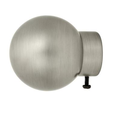 Imagem de Kit 2 Ponteiras para Cortina Bola Maciça 19mm para Varão Fino - Decora