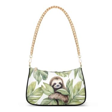 Imagem de CEBUGI Bolsas transversais femininas bolsa de ombro preguiça bolsa clutch elegante com alça de corrente