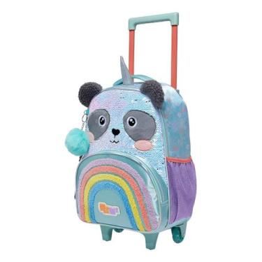 Imagem de Mochila Rodinha Escolar Pack Me Sweet Panda Pacific Cor Verde Verde Ge