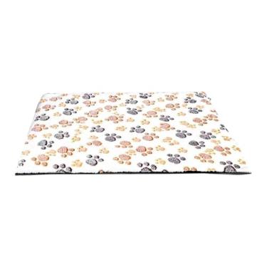 Imagem de predolo Cama autoaquecida para gatos, almofada térmica para animais de estimação, acessórios para gaiolas, cobertor autoaquecido, tapete térmico para cães e, Branco 57x46cm