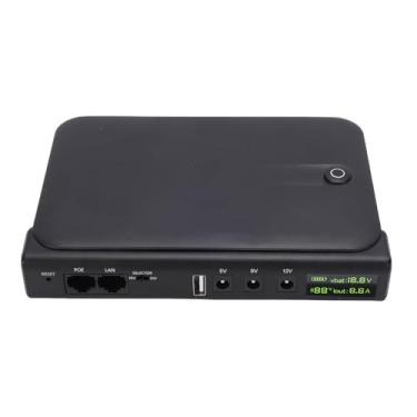 Imagem de Fafeicy Fonte de Alimentação Ininterrupta, Energia de Backup de 36 W DC Com Portas LAN USB POE, para Câmeras e Roteadores, Display LED, Suporta Vários Dispositivos (plugue da ue)