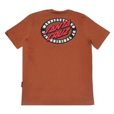 Imagem de Camiseta Santa Cruz MFG Oval Dot - Marrom-Masculino