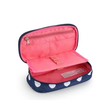 Imagem de Estojo Escolar Corações Com Divisórias Internas Meninas - Seanite, Ros