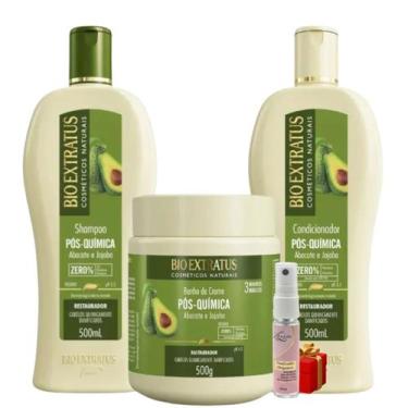 Imagem de Kit 1 Shampoo 1 Condicionador 1 Banho creme restaurador Pós Quimica 50