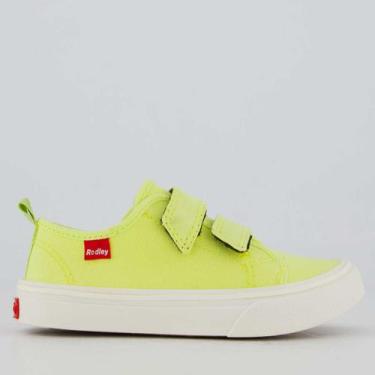 Imagem de Tênis Redley Clip Juvenil Verde Amarelo, 30