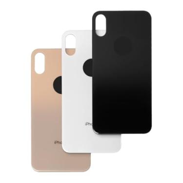 Imagem de Tampa Traseira De Vidro Para iPhone X e XS Premium Vidro Temperado (Preto)