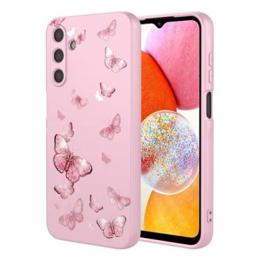 Imagem de Starhemei Capa para Galaxy A14 5G, TPU macio para meninas e mulheres, fina, flexível, capa protetora para celular para Samsung Galaxy A14 5G (borboleta)