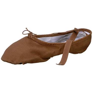 Imagem de Bloch Tênis feminino Dance Pump Split Sole de lona, Cacau, 11 Wide