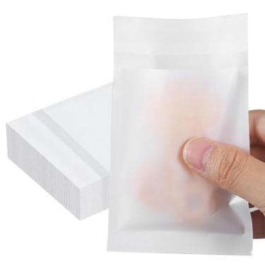 Imagem de Amsthow Pacote com 120 sacos de papel para biscoitos, sacos de papel de cera, 12 x 18 cm, petiscos de vidro, sanduíche, padaria, pergaminho, lancheira, mangas para biscoitos